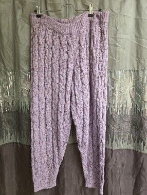 FREE PEOPLE Lavender Cable Knit Lounge Pants